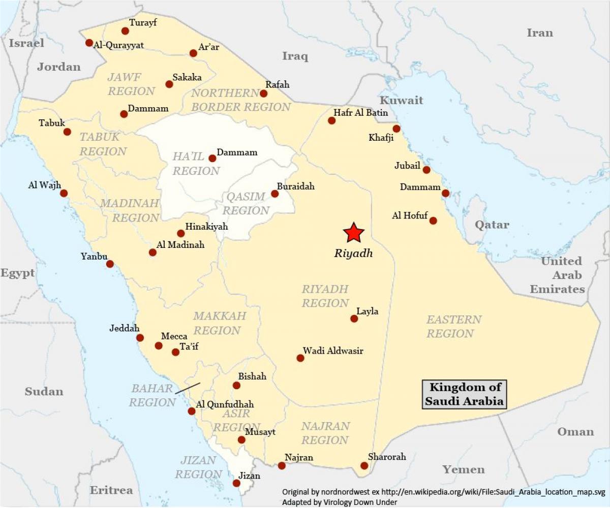 Ramani ya najran Saudi Arabia