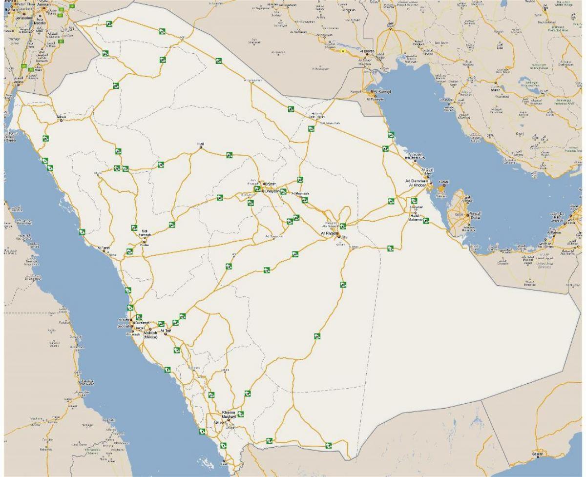 Ramani ya kina Saudi Arabia