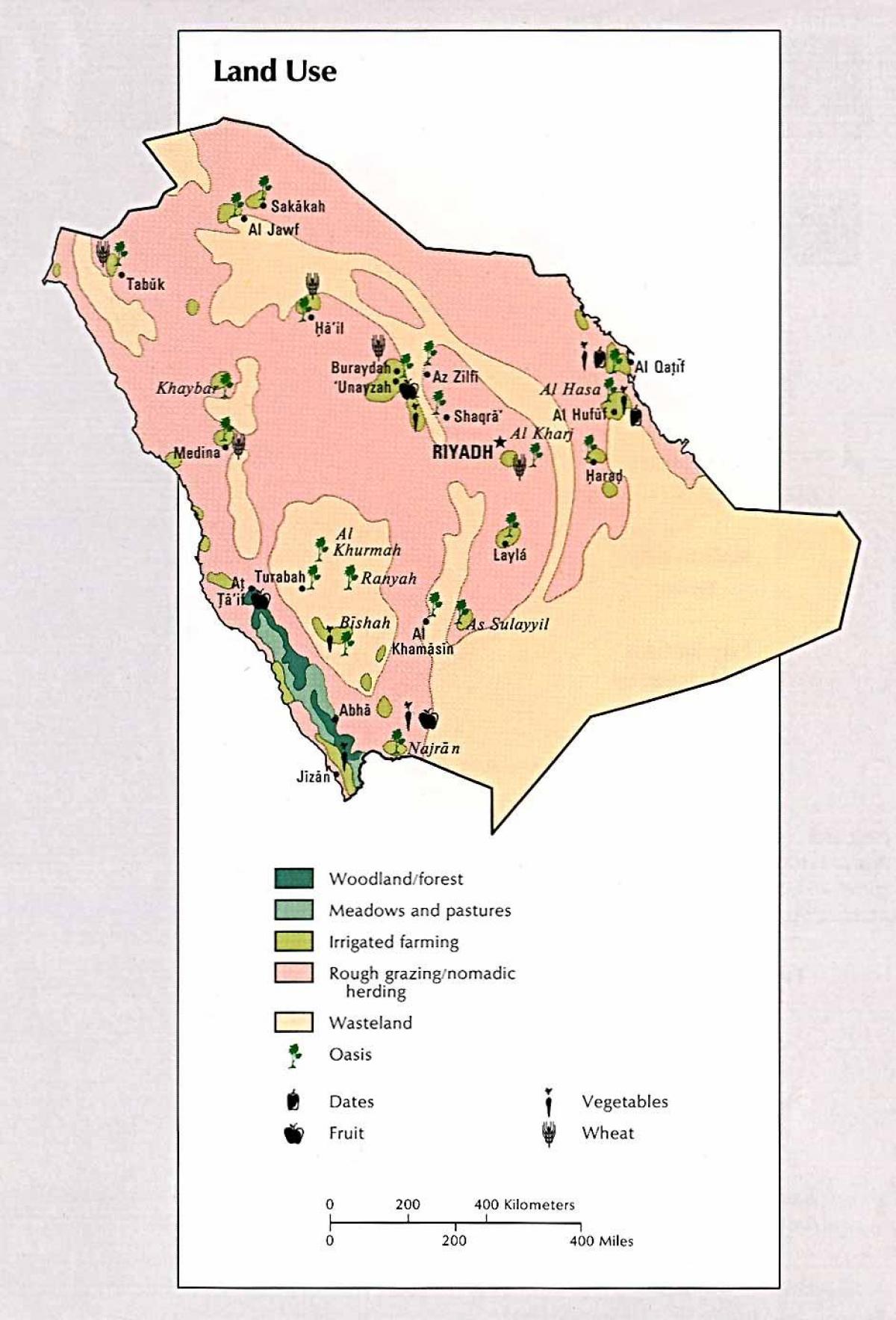 Ramani ya Saudi Arabia maliasili