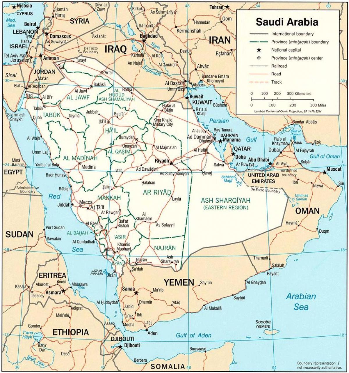 Ramani ya Saudi Arabia online