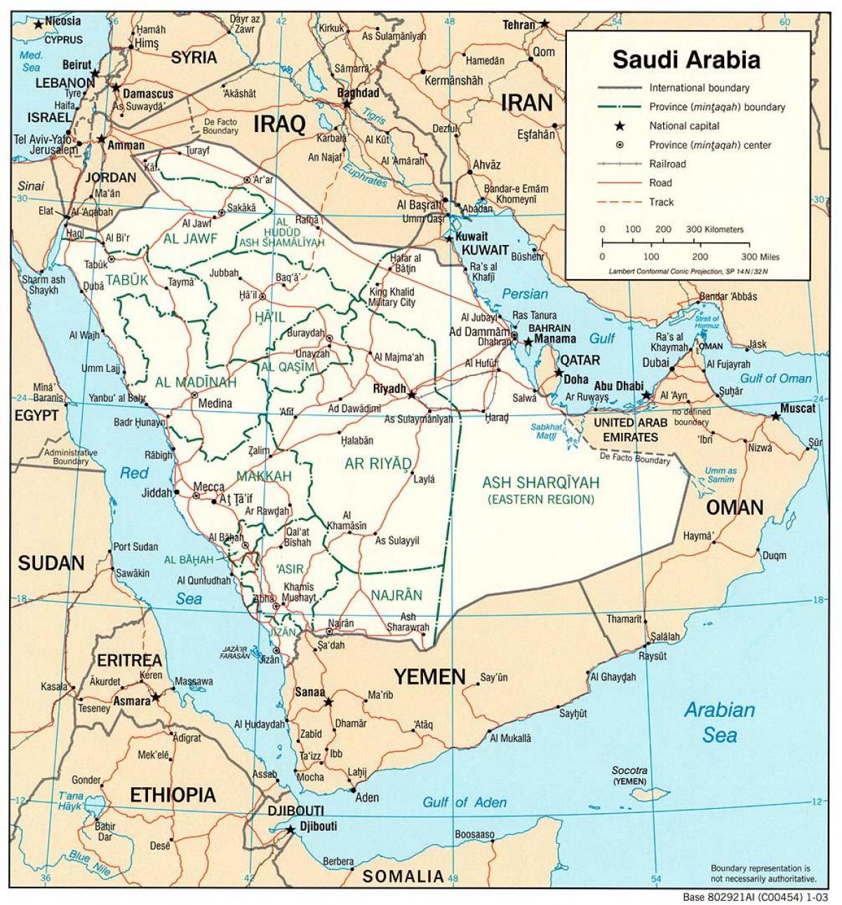 Saudi Arabia barabara ramani
