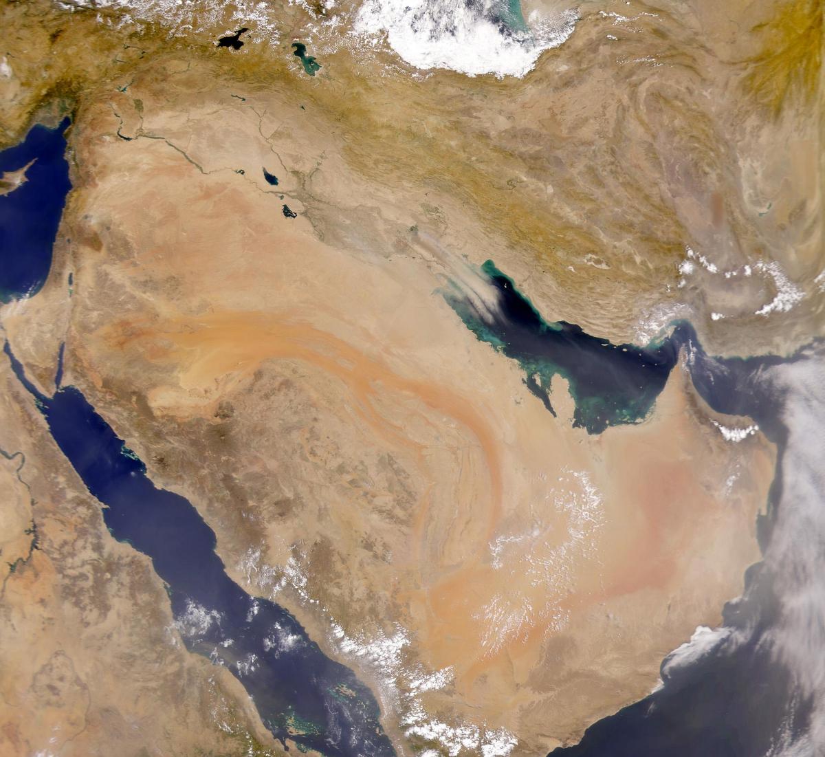 Ramani ya Saudi Arabia satellite
