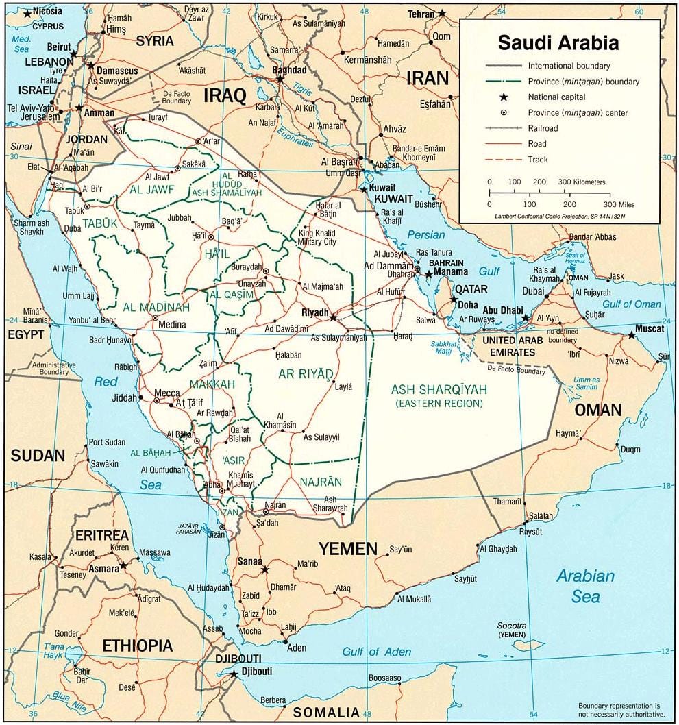 Ramani ya Saudi Arabia picha