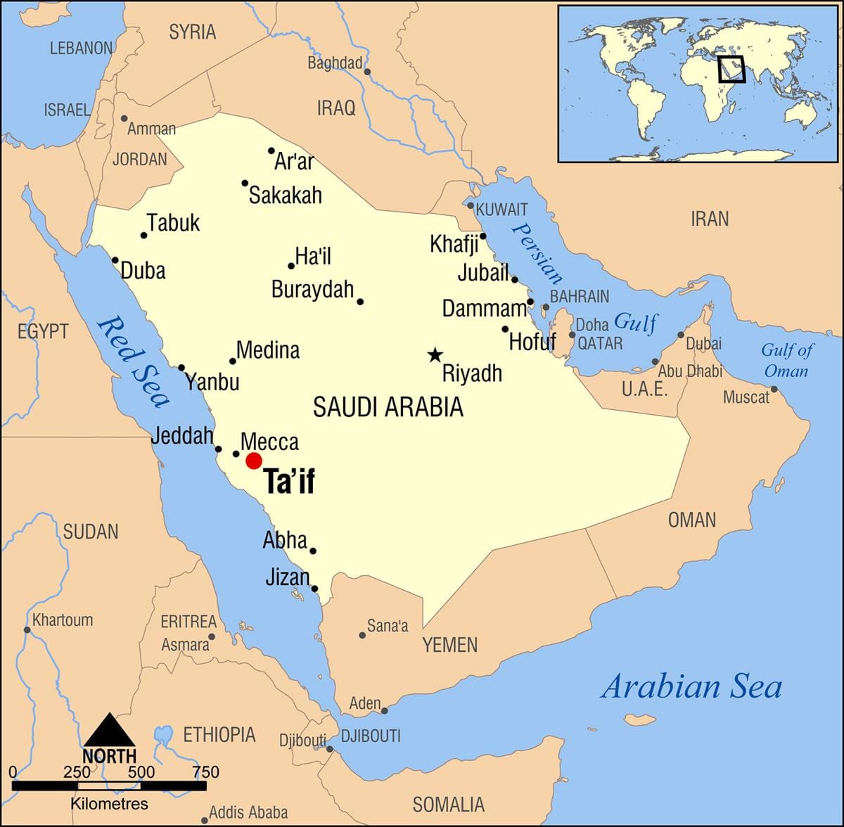 taif ARABIA ramani