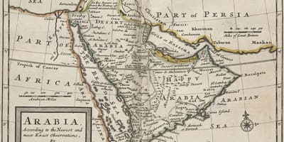 Ramani ya kale Saudi Arabia