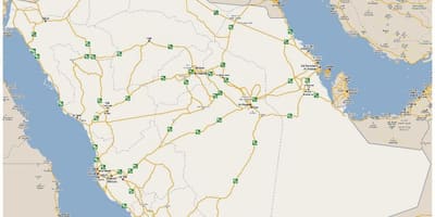 Ramani ya kina Saudi Arabia