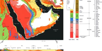 Kijiolojia ramani ya Saudi Arabia