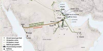Saudi Arabia mafuta ramani