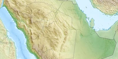 Ramani ya Saudi Arabia milima